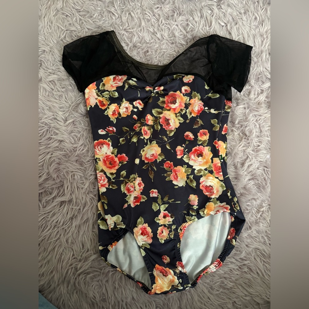 Lucky Leo floral leotard